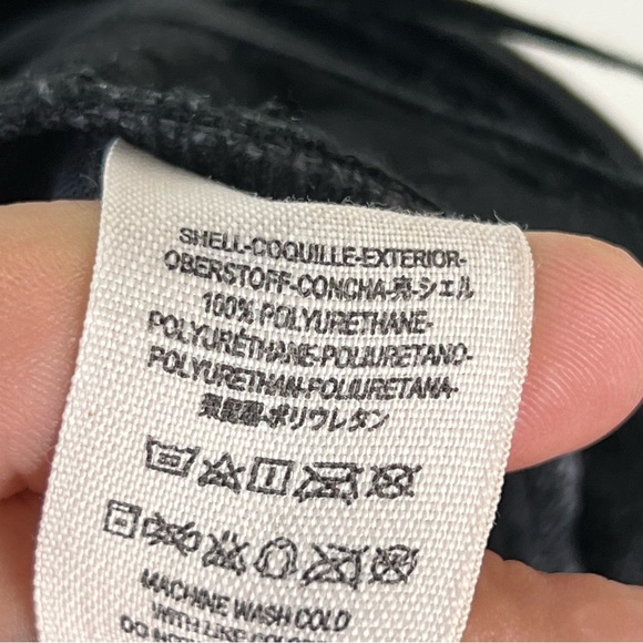 Free People Vegan Leather Pant With Zips Size 4 Black Goth Grunge Witchycore - Picture 13 of 15